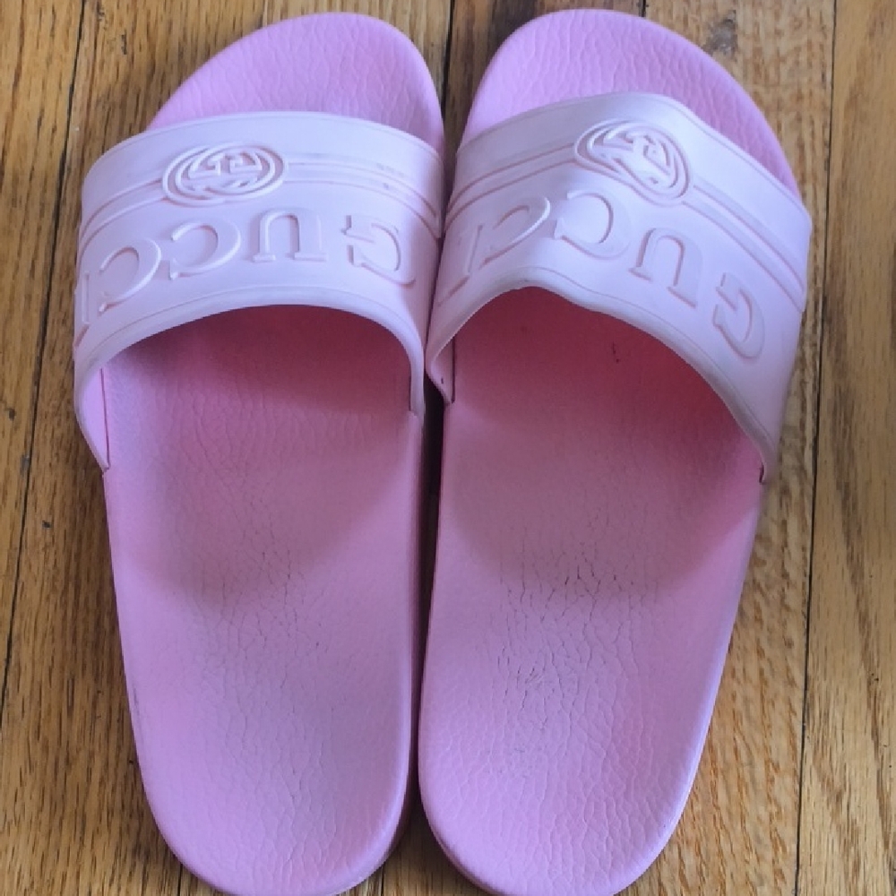 Gucci Light Pink Women's Slide Sandals